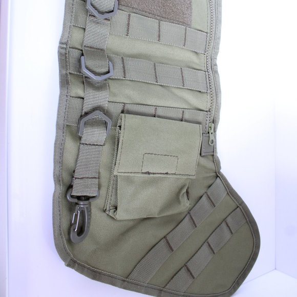 Tactical Christmas Utility Stocking Army Green 17" Long - Picture 1 of 7